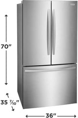 Frigidaire 27.8 Cu. Ft. French Door Refrigerator in Stainless Steel FRFS2823AS Frigidaire