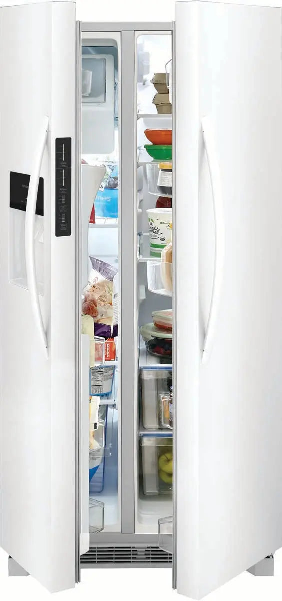 Frigidaire 22.3 Cu. Ft. Side-by-Side Refrigerator in White FRSS2323AW Frigidaire