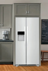 Frigidaire 22.3 Cu. Ft. Side-by-Side Refrigerator in White FRSS2323AW Frigidaire