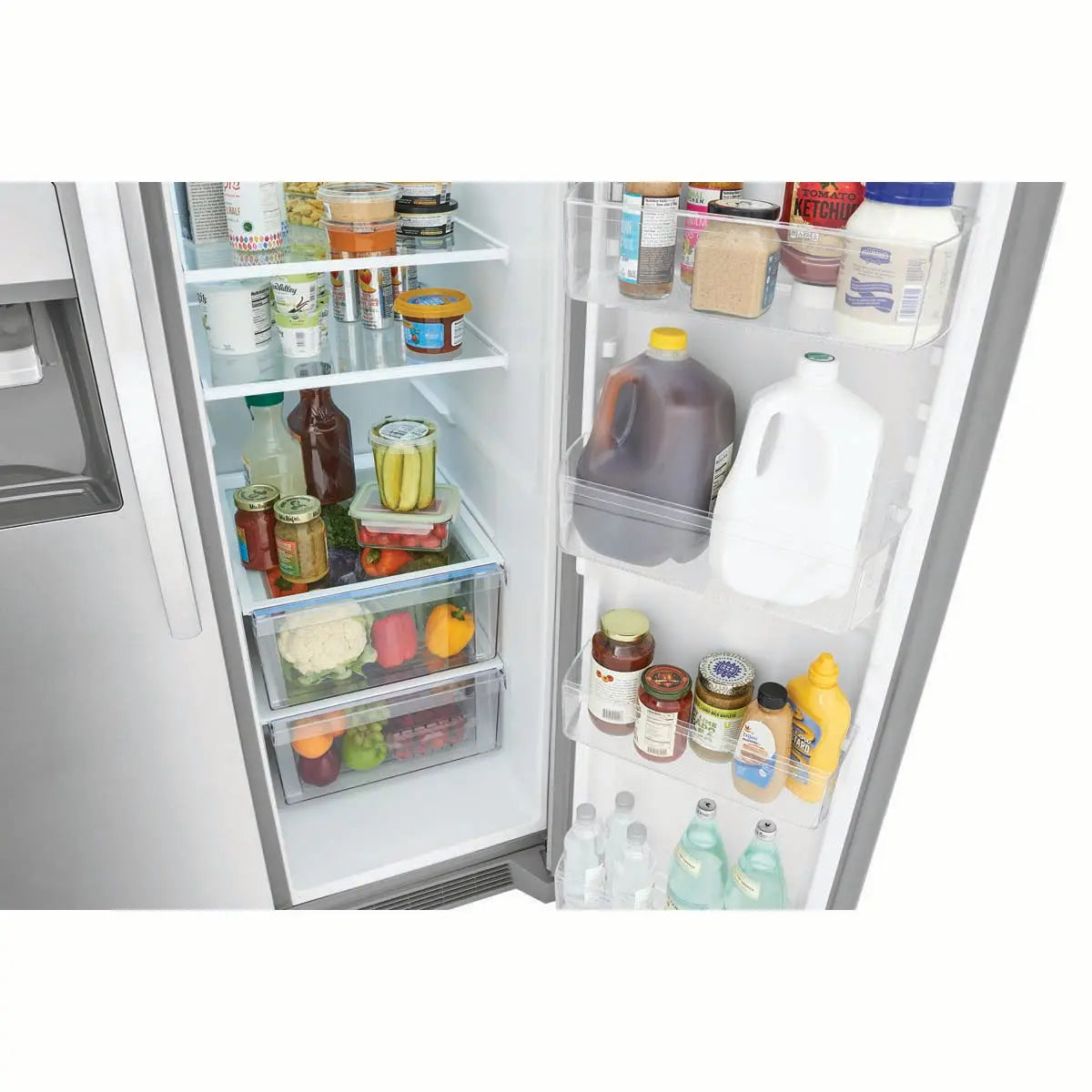 Frigidaire 36 Inch 25.6 Cu. Ft. Standard Depth Side by Side Refrigerator FRSS2623AS Frigidaire