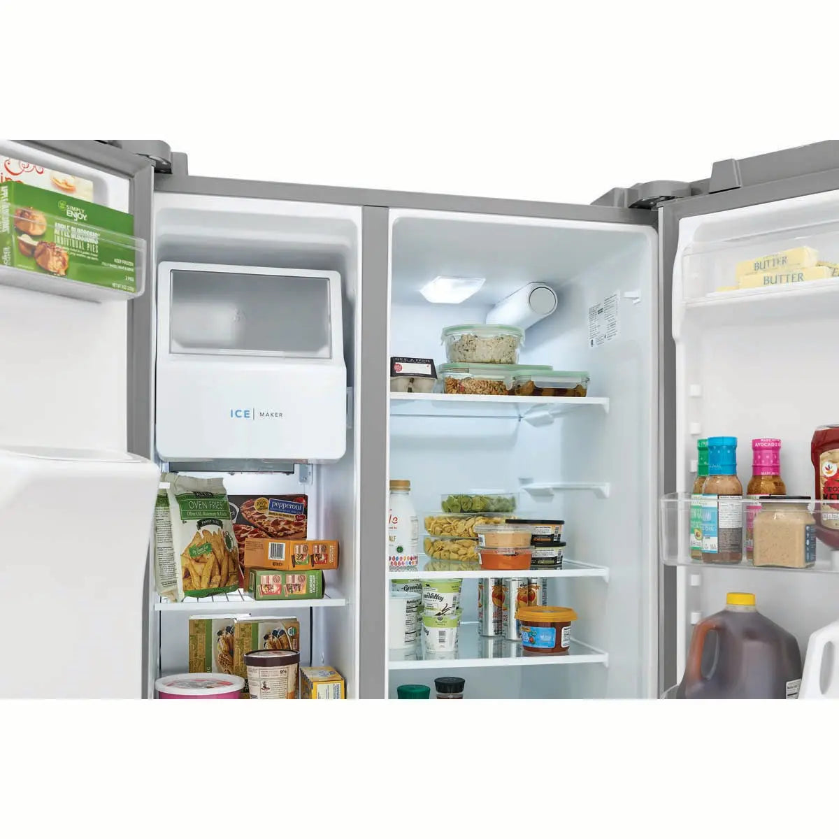 Frigidaire 36 Inch 25.6 Cu. Ft. Standard Depth Side by Side Refrigerator FRSS2623AS Frigidaire