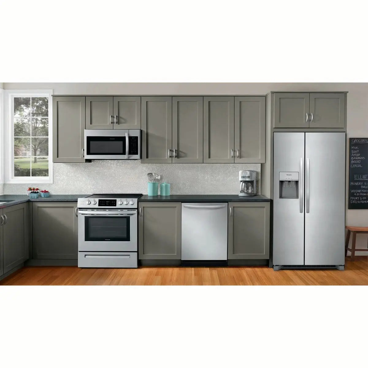 Frigidaire 36 Inch 25.6 Cu. Ft. Standard Depth Side by Side Refrigerator FRSS2623AS Frigidaire