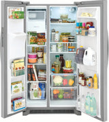 Frigidaire 36 Inch 25.6 Cu. Ft. Standard Depth Side by Side Refrigerator FRSS2623AS Frigidaire