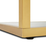 Caspian Brushed Gold End Table - Complete Home Furnish