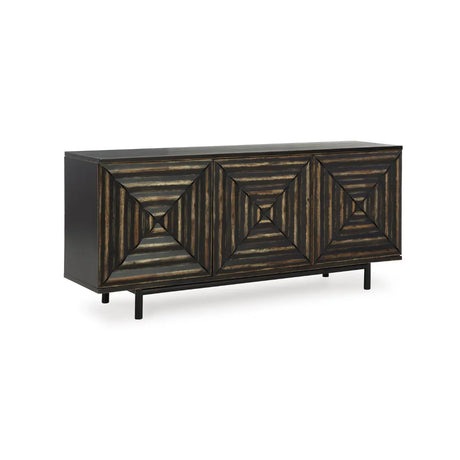 Ashley Fair Ridge Accent Cabinet in Black Signature Design by Ashley