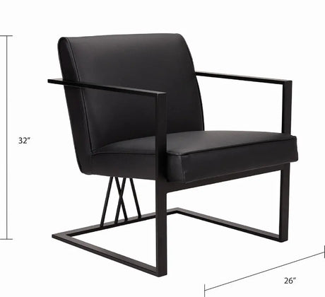 Fairmont Black Accent Chair - Complete Home