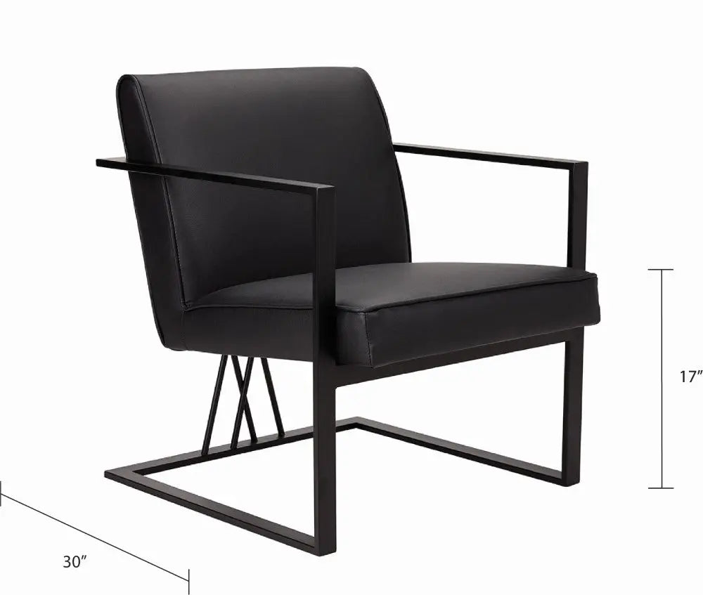 Fairmont Black Accent Chair - Complete Home