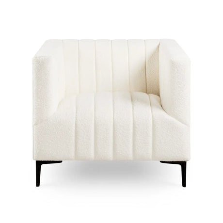 Florian Boucle Chair in off-white Xcella