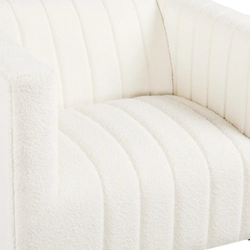 Florian Boucle Chair in off-white Xcella