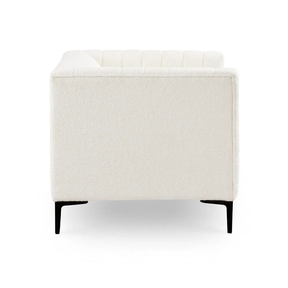 Florian Boucle Chair in off-white Xcella