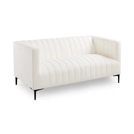 Florian Boucle Loveseat in off-white Xcella