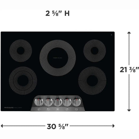 Frigidaire 30" Electric Cooktop in Black GCCE3070AD Frigidaire