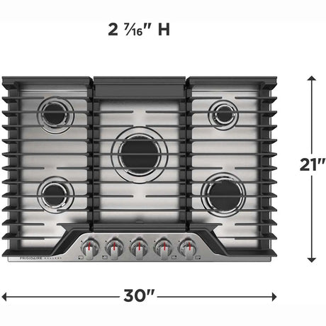 Frigidaire Gallery 30" Gas Cooktop in Stainless Steel GCCG3048AS Frigidaire