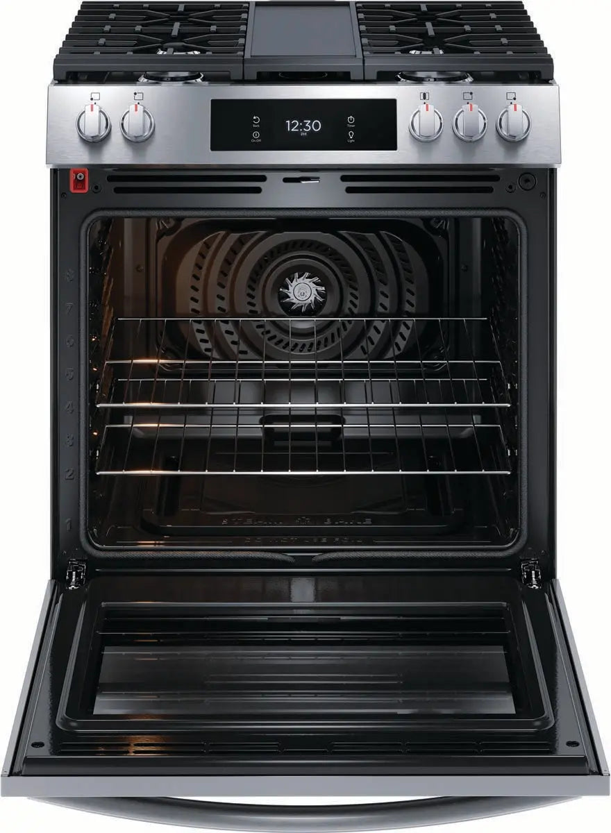 Frigidaire Gallery 30"Gas Range with Convection Technology GCFG3060BF Frigidaire Gallery