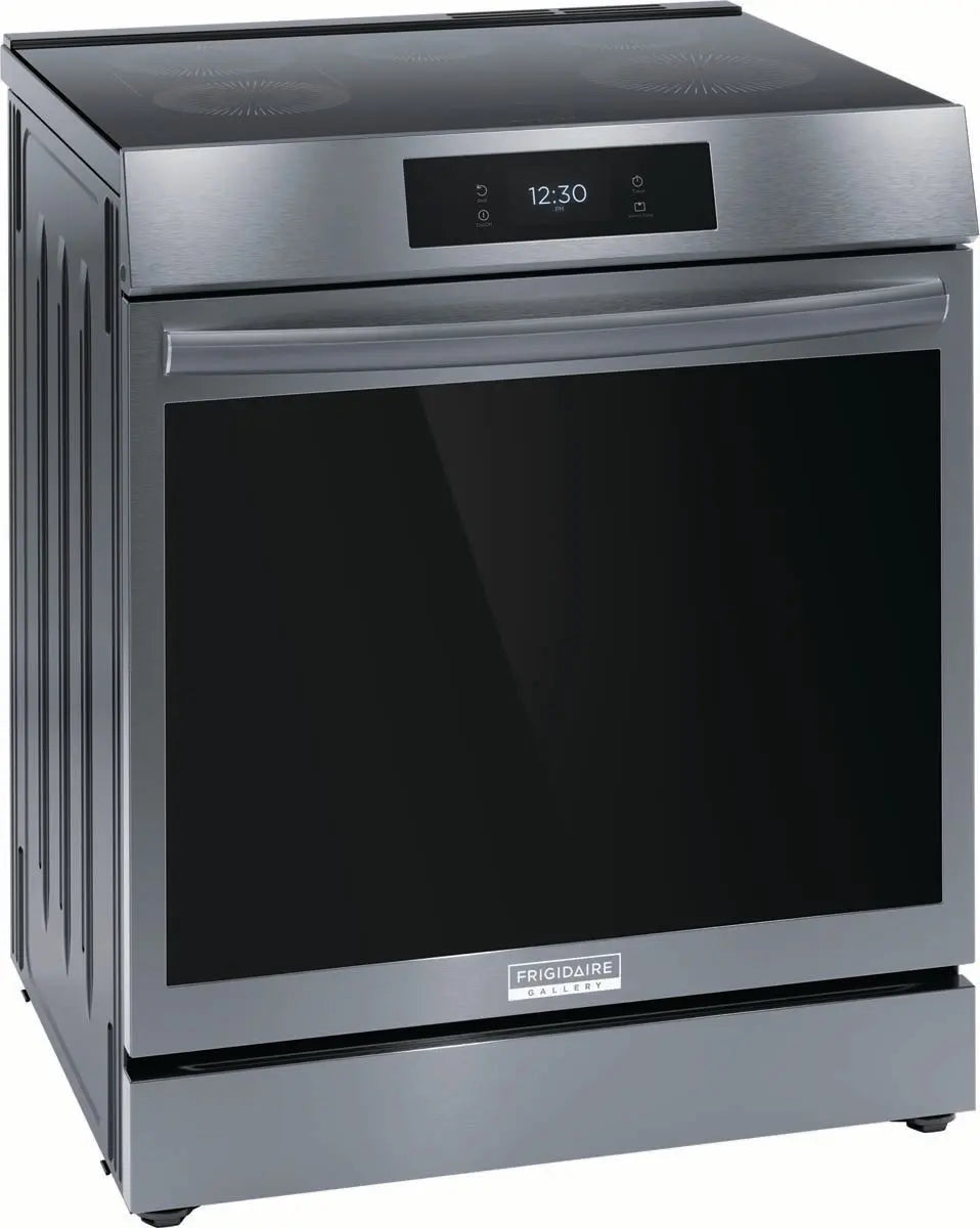 Frigidaire 30 inch 6.2 cu. ft. Electric Range in Black Stainless Steel GCFI306CBD Frigidaire