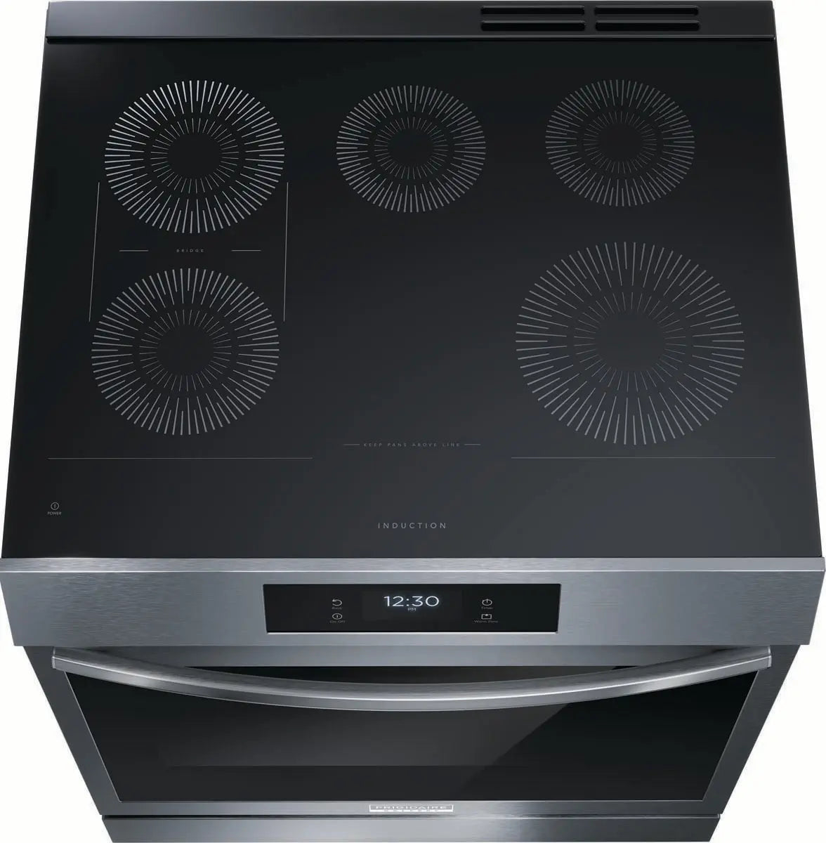 Frigidaire 30 inch 6.2 cu. ft. Electric Range in Black Stainless Steel GCFI306CBD Frigidaire