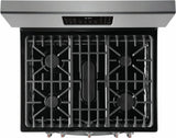 Frigidaire 30 inch 5.0 cu. ft. Gas Range with Air Fry in Black Stainless Steel GCRG3060AD - Complete Home Furnish