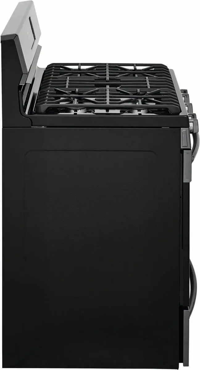 Frigidaire 30 inch 5.0 cu. ft. Gas Range with Air Fry in Black Stainless Steel GCRG3060AD - Complete Home Furnish