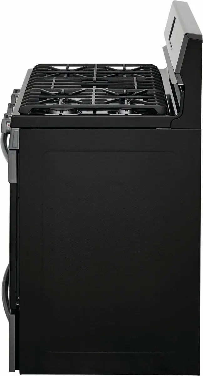 Frigidaire 30 inch 5.0 cu. ft. Gas Range with Air Fry in Black Stainless Steel GCRG3060AD - Complete Home Furnish