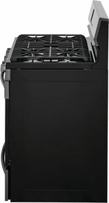 Frigidaire 30 inch 5.0 cu. ft. Gas Range with Air Fry in Black Stainless Steel GCRG3060AD - Complete Home Furnish