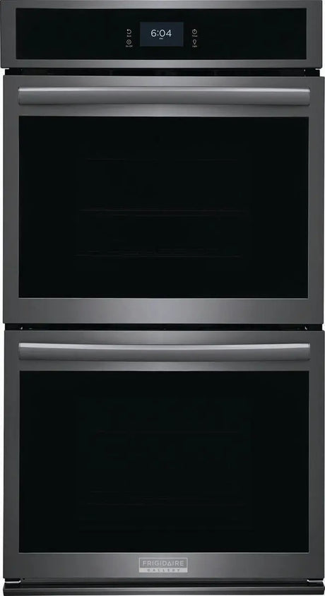 Frigidaire Gallery 27'' Double Electric Wall Oven with Total Convection in Black Stainless Steel GCWD2767AD Frigidaire