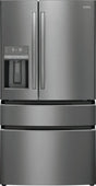 Frigidaire 36 Inch 21.5 Cu.Ft. Counter Depth French-Door Refrigerator in Black Stainless Steel GRMC2273CD Frigidaire