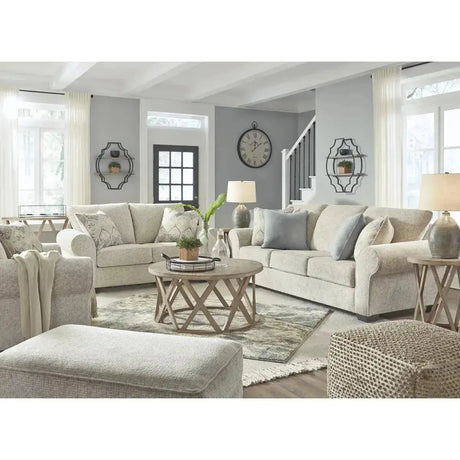 Ashley Haisley Sofa Set in Ivory Signature Design by Ashley