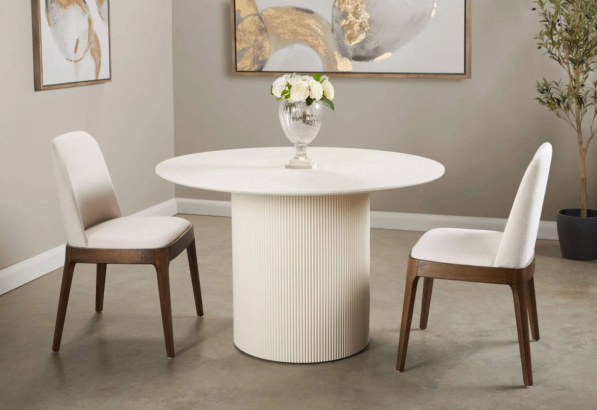 Harmony Dining Table in White - Xcella Furniture