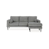 Ashley Hazela Sofa Chaise in Charcoal Signature Design by Ashley