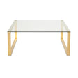 David Brushed Gold Coffee Table - Complete Home Furnish