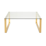 David Brushed Gold Coffee Table - Complete Home Furnish