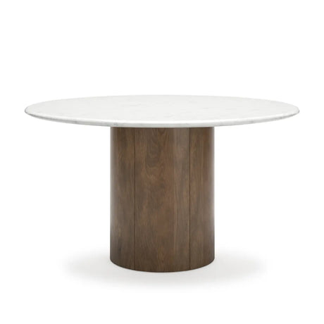 Ashley Isanti Marble Dining Table Signature Design by Ashley