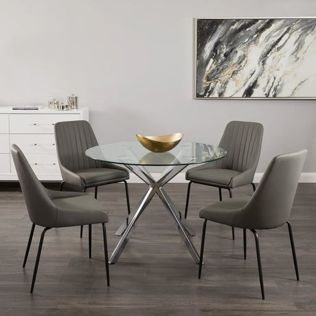 Moira Black Metal Dining Chair - Xcella Furniture