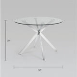 Ivanna Silver Dining Table - Xcella Furniture