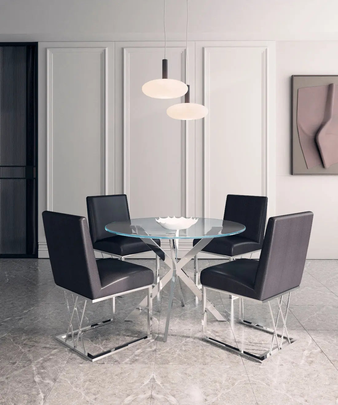 Ivanna Silver Dining Table - Xcella Furniture