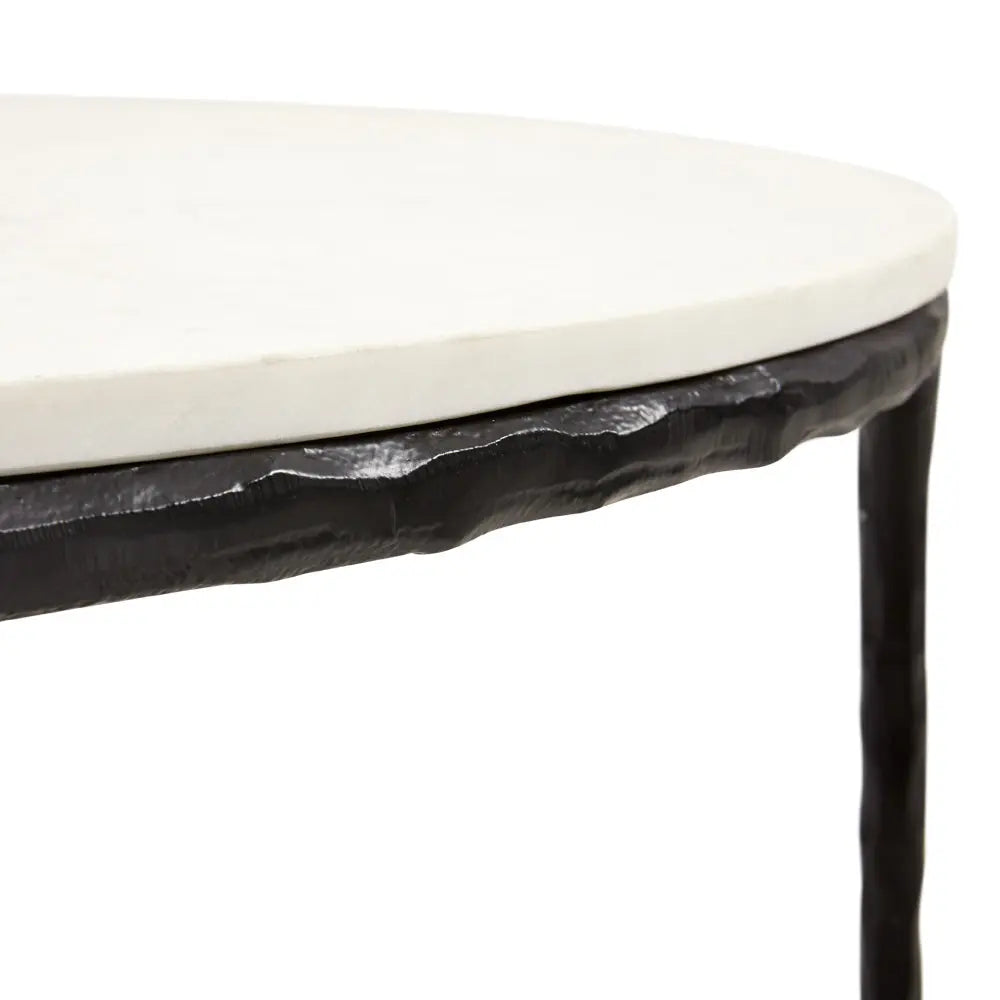 Ramona Marble Coffee Table - Black - Complete Home Furnish