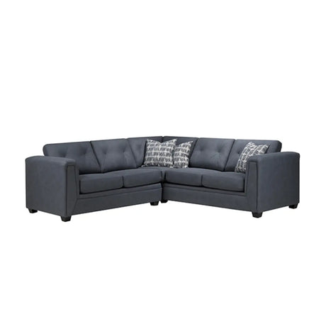 Ajax 9822 Sectional in Denim Complete Home Furnish