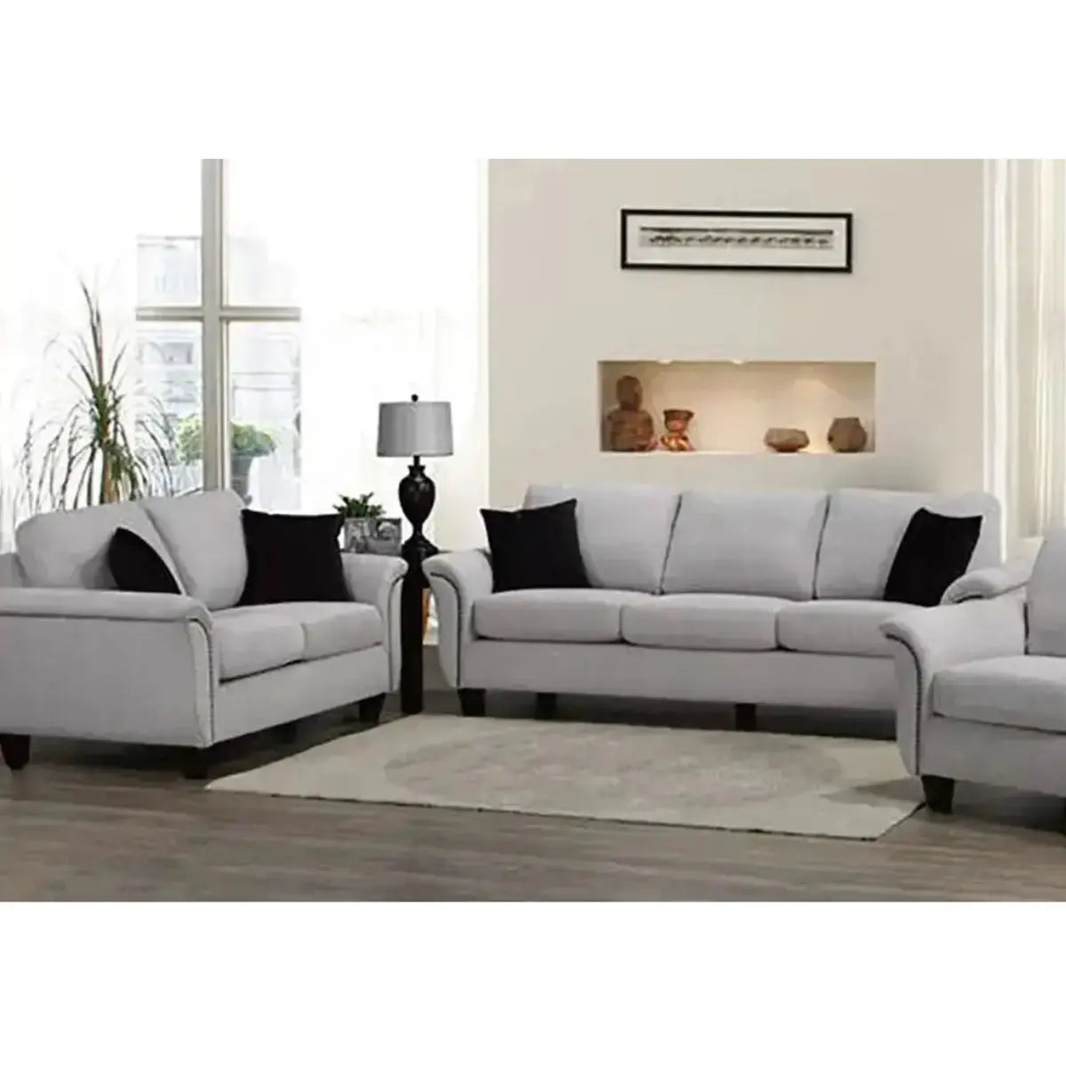 Bella 4475 Sofa Set in Troy 210 Sofa by Fancy