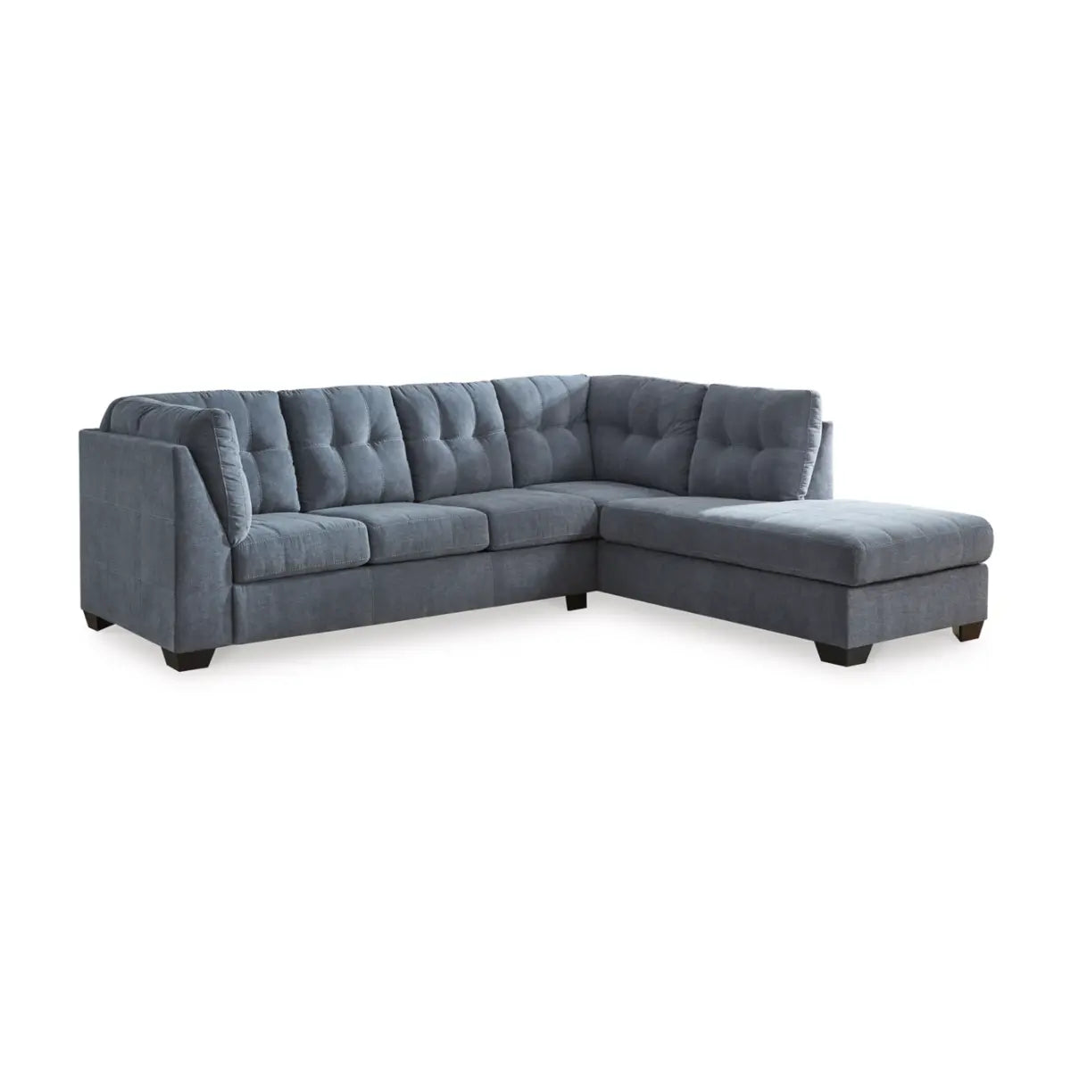 Ashley Marleton Sectional with Chaise in Denim Signature Design by Ashley