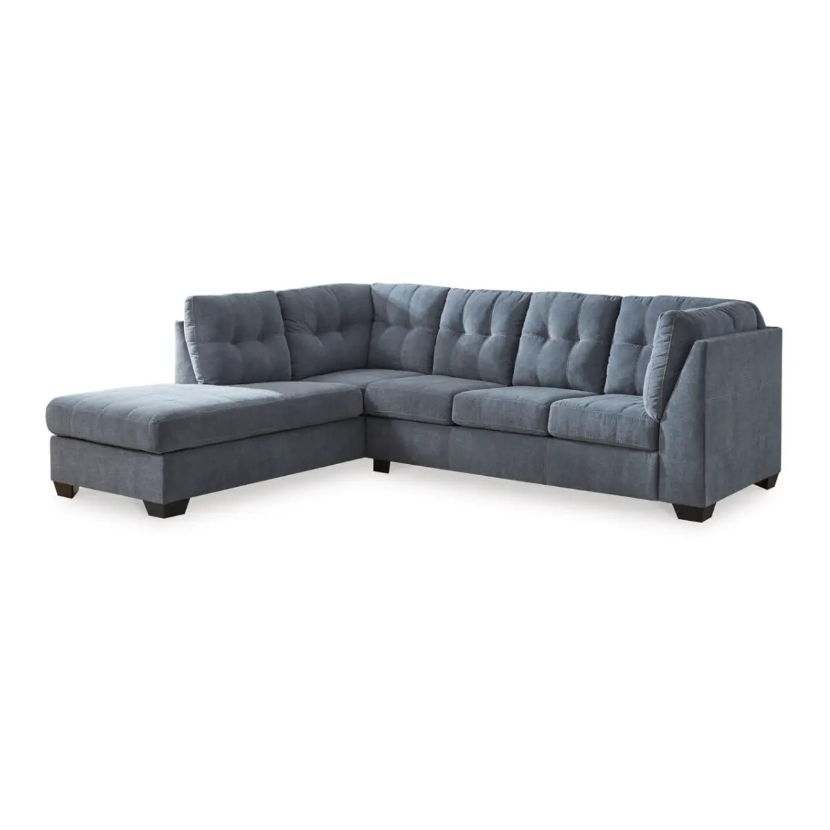 Ashley Marleton Sectional with Chaise in Denim Signature Design by Ashley