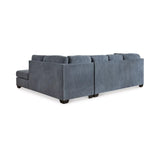 Ashley Marleton Sectional with Chaise in Denim Signature Design by Ashley