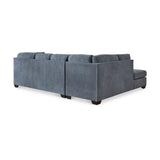 Ashley Marleton Sectional with Chaise in Denim Signature Design by Ashley