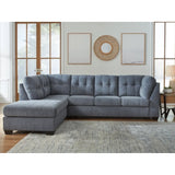 Ashley Marleton Sectional with Chaise in Denim Signature Design by Ashley