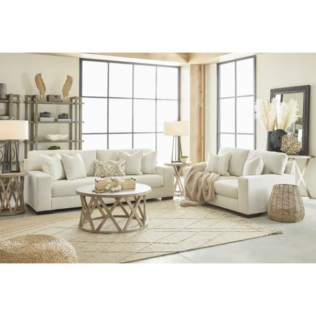 Ashley Maggie Sofa Set in Birch Signature Design by Ashley