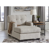 Ashley Mahoney Chaise in Pebble Signature Design by Ashley