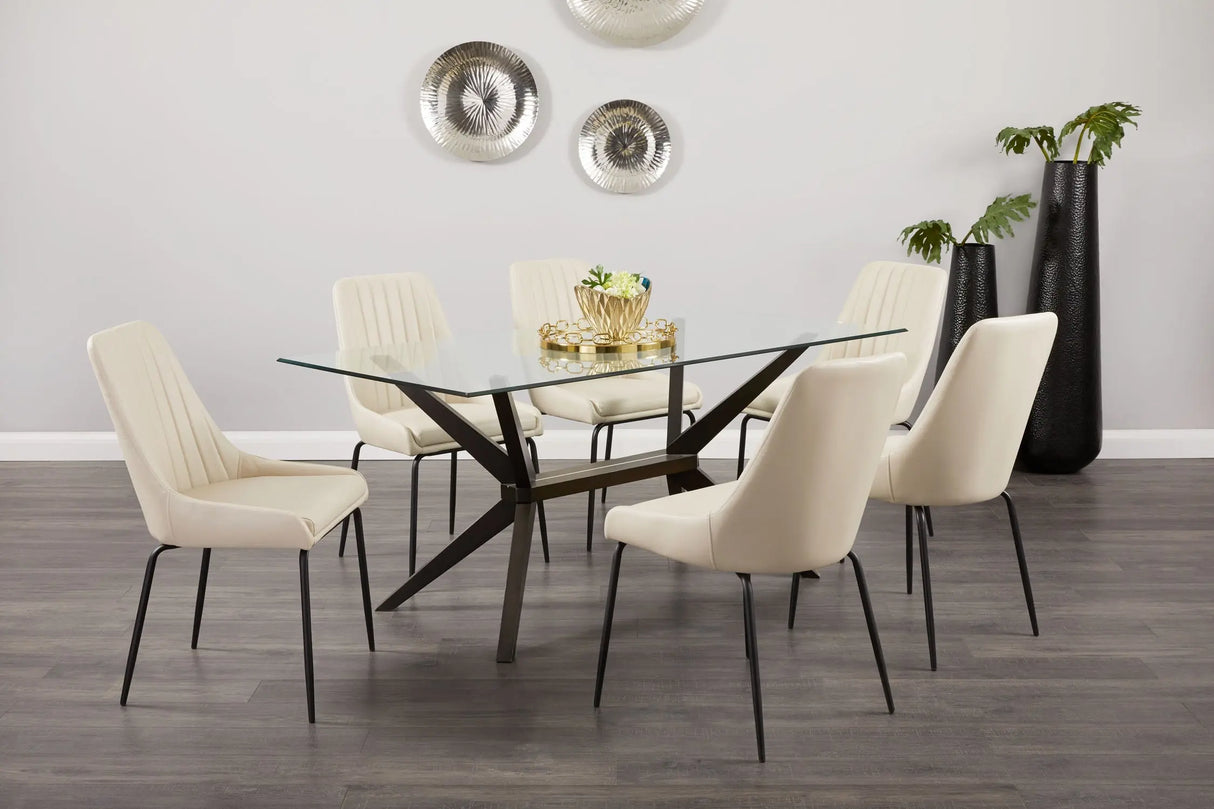 Moira Black Metal Dining Chair - Xcella Furniture