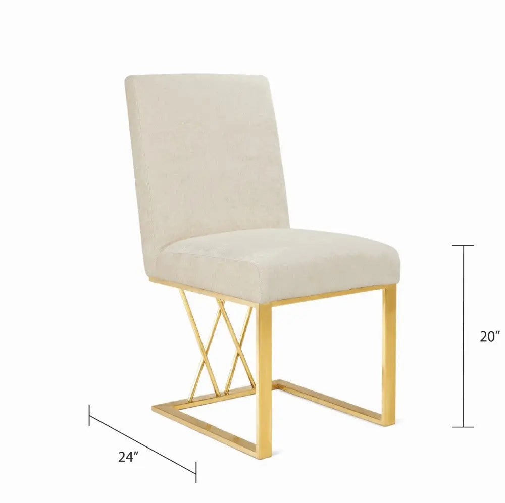 Fortina Dining Chair - Brushed Gold - Xcella Furniture