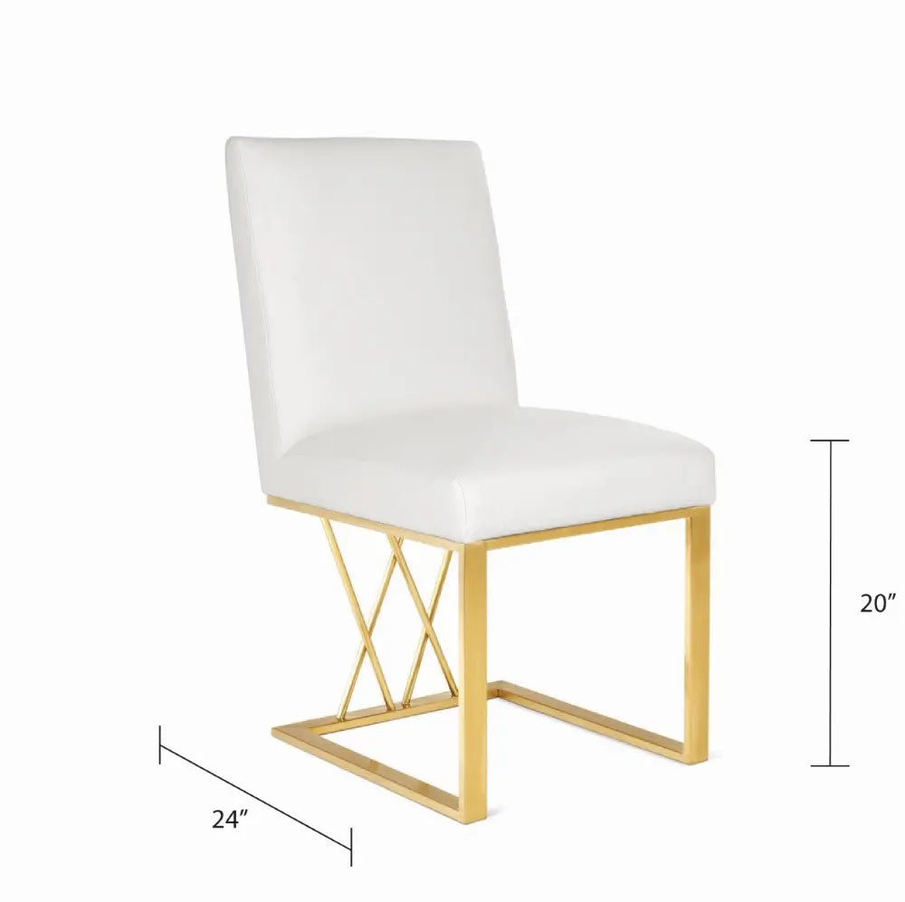 Fortina Dining Chair - Brushed Gold - Xcella Furniture