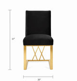 Fortina Dining Chair - Brushed Gold - Xcella Furniture