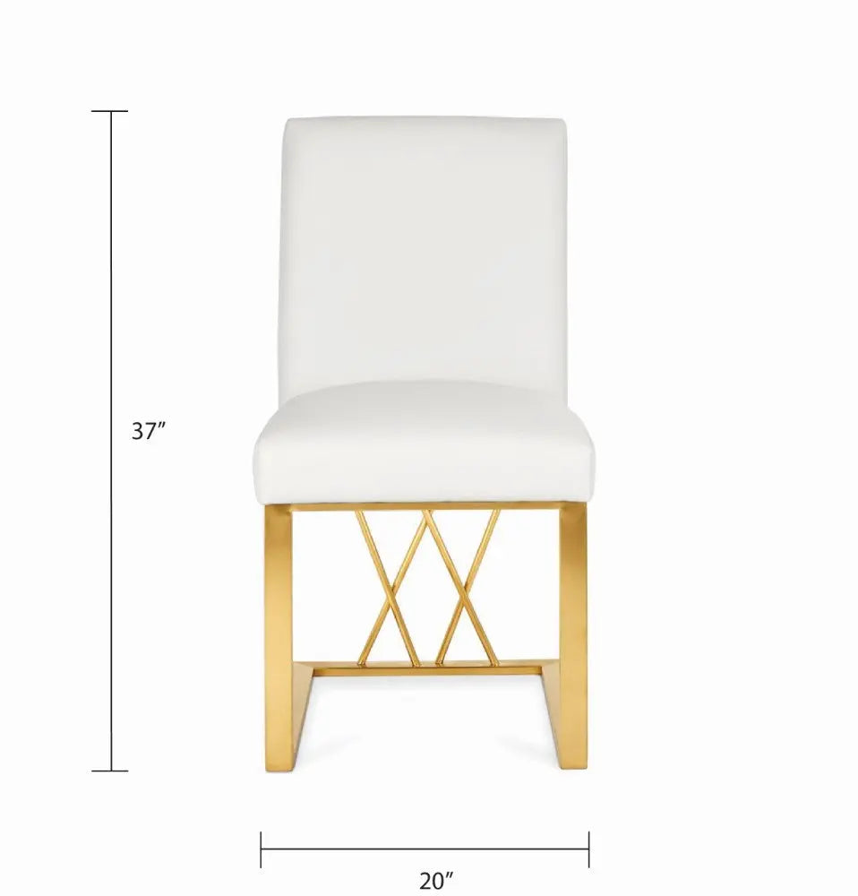 Fortina Dining Chair - Brushed Gold - Xcella Furniture